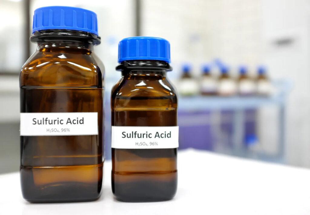 sulfuric bottles
