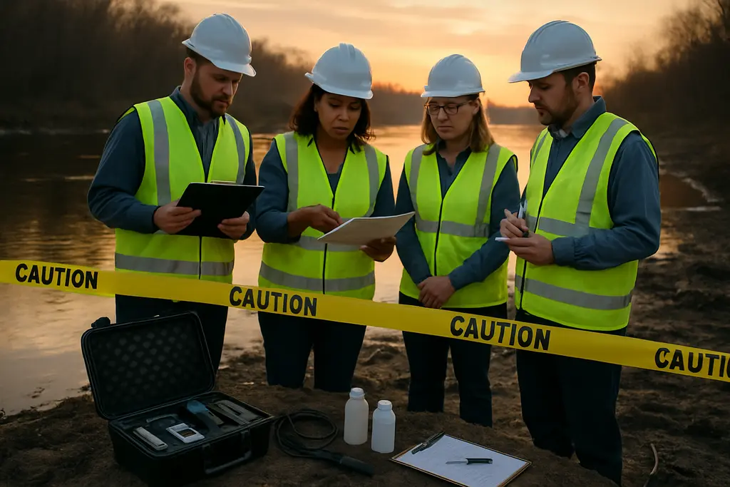 Arkansas Acid Spill response planning in an industrial chemical storage area