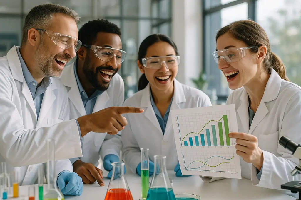 Green Chemistry Challenge winners represented by lab glassware and industrial process equipment