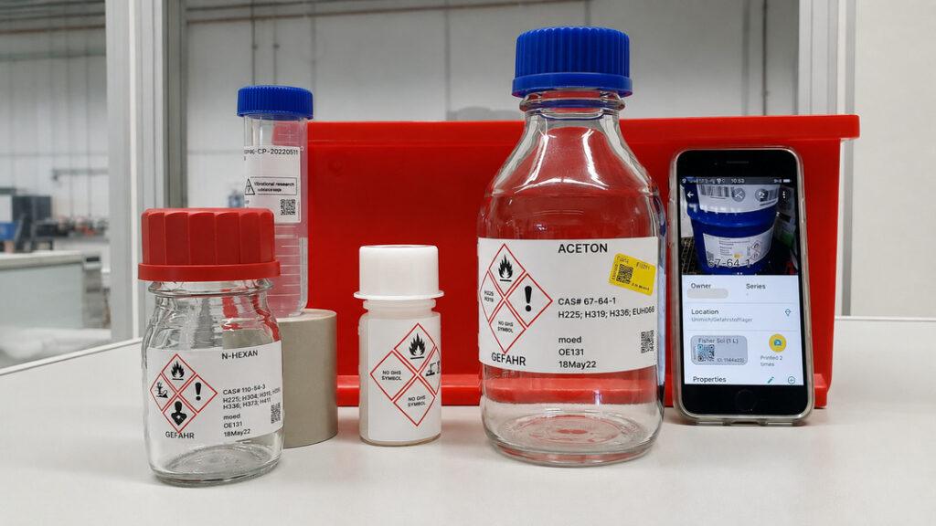 small-container chemical labeling