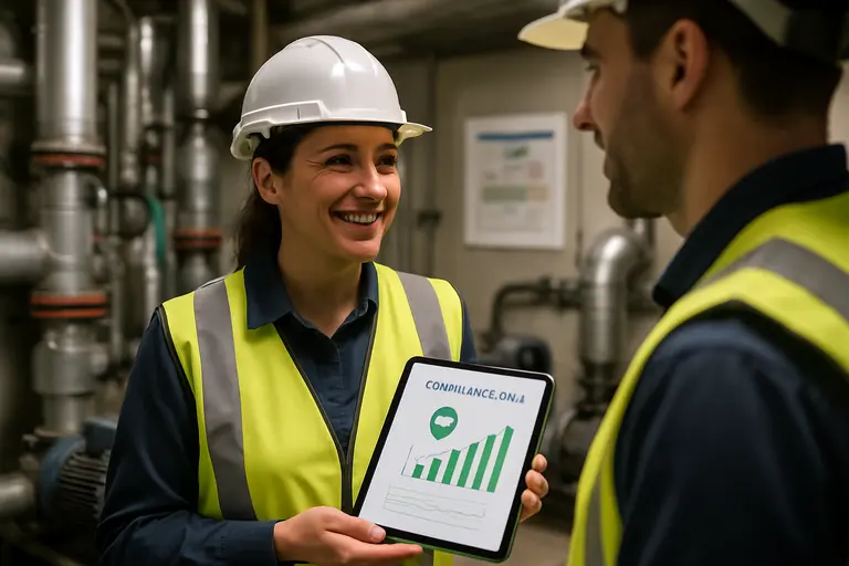 Checklist beside chemical compliance documents and product change notes