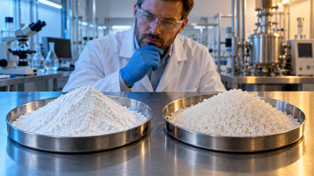 powder vs granular chemicals