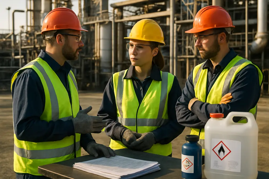 TSCA Fee Authority review folder with chemical approval records on a desk