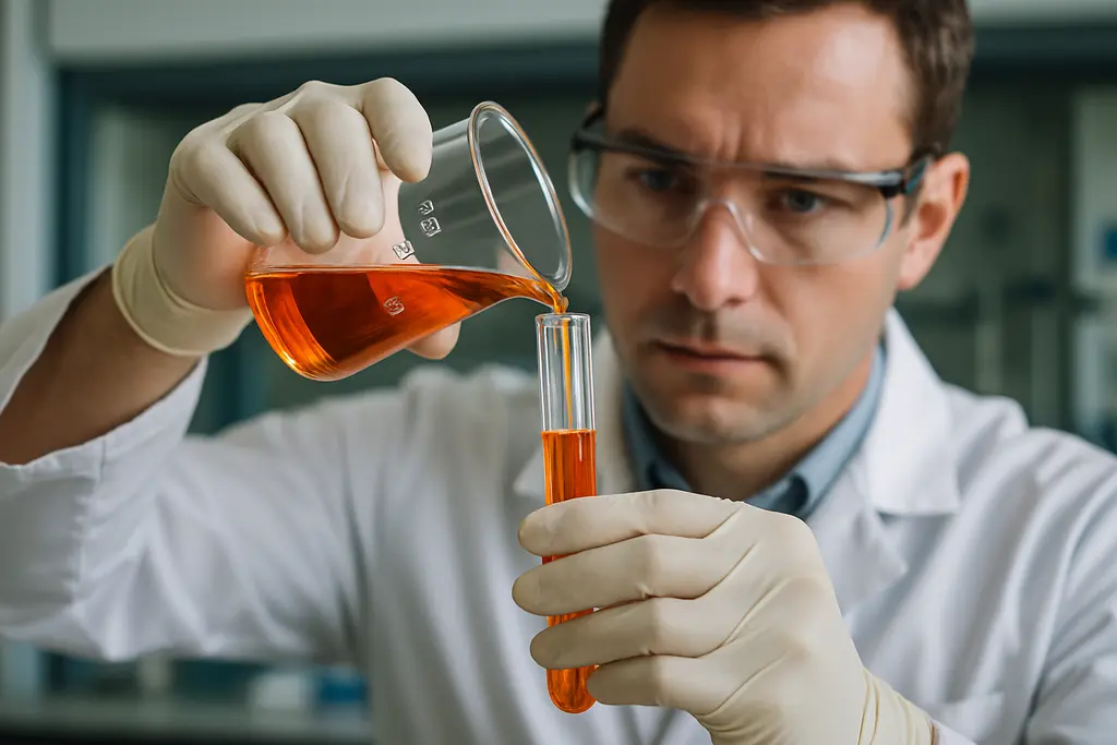 Ionic Liquids Safety review with lab glassware and solvent documentation
