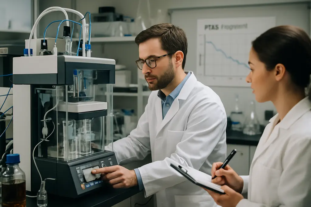 PFAS Treatment Technologies equipment in a drinking water treatment facility